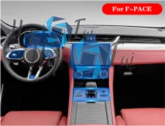 

For Jaguar F-PACE 2021 Car Interior Center console Transparent TPU Protective film Anti-scratc Repair film Accessories Refit