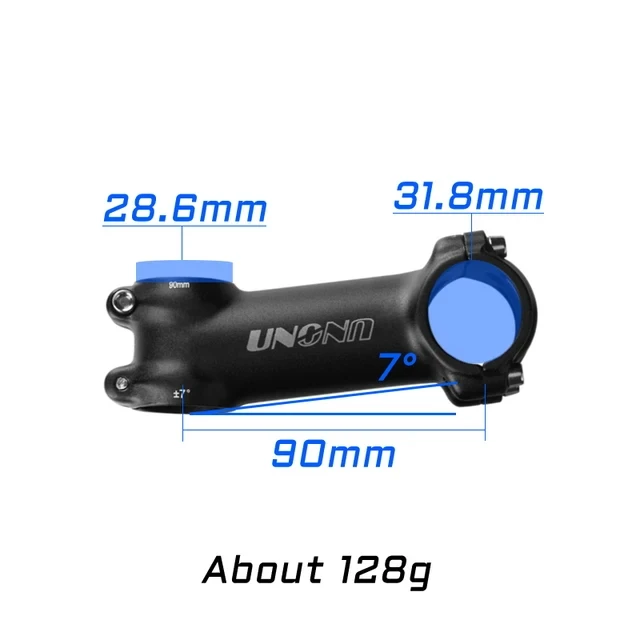 UNO MTB-Fahrradvorbau -7 17 35 Grad ultraleichte Aluminiumlegierung 31,8 mm 60 70 80 90 100 110 120 130 mm Rennradvorbau King Alloy