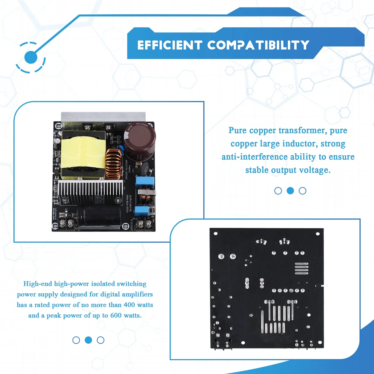 

2025 + DC 48 В 600 Вт Высококачественный усилитель мощности Бытовая промышленная техника 3255 Усилитель мощности Блок питания