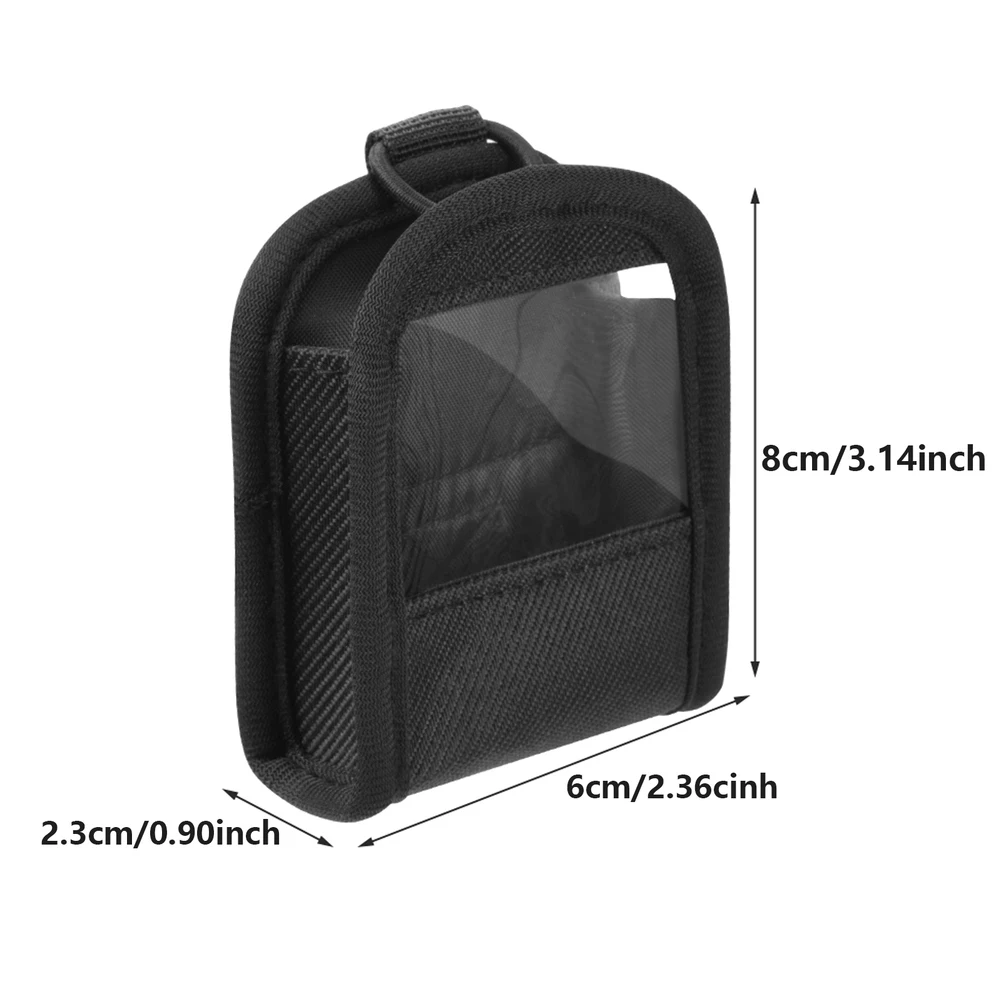 Portable Nylon Bodypack Transmitter Case with Anti Slip Design and Transparent Display for Easy Access and Monitoring