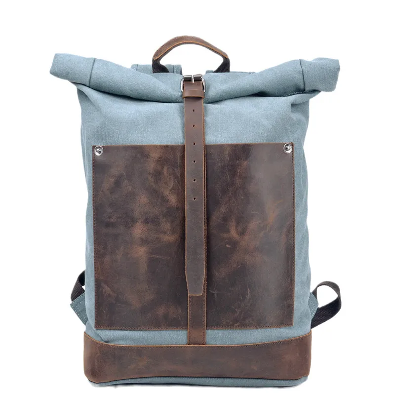 men's-canvas-backpacks-large-capacity-roll-top-design-leather-school-bag-luxury-laptop-backpack-daily-daypack-outdoor-hiking-bag
