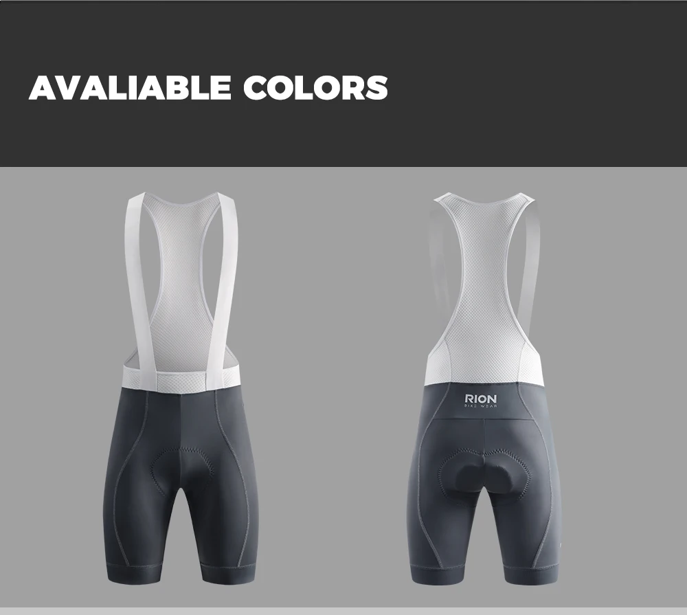 RION Herren Radsport-Trägerhose Mountainbike MTB Tights UPF50+ Pro Fahrradbekleidung Nachtfahrt Straßenrad Trägerhosen Dolomiti Polster 5H – Detail 16