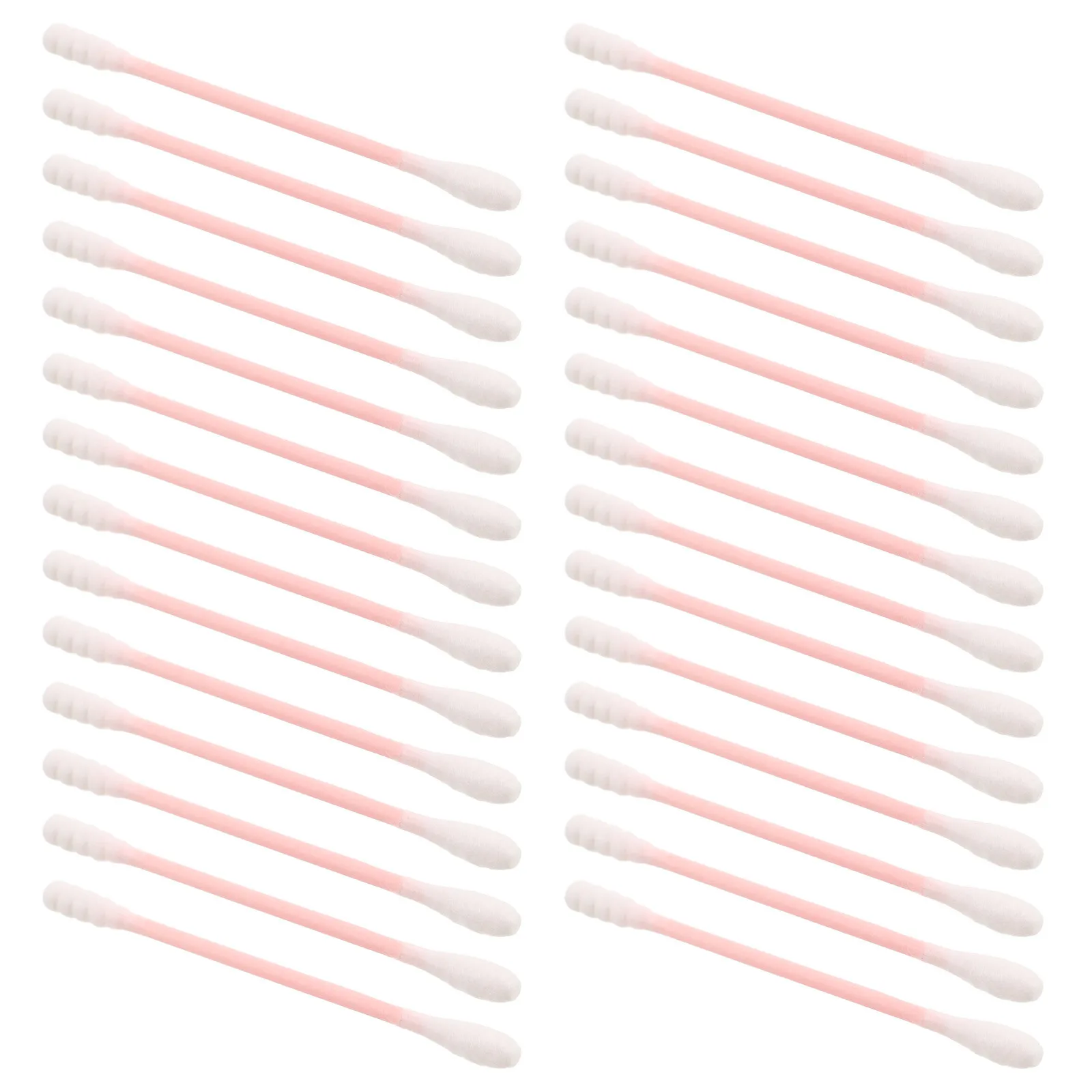 Tamponi di cotone per trucco da 500 pezzi Punta a spirale rotonda Bastoncini per pulizia di bellezza usa e getta Unghie per manicure per la pelle delicata e sensibile