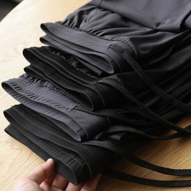 

Ultra-Comfortable Quick-Dry Men's Sporty Casual Pants Mid-Elasticity Straight-Streamlined Long-Trousers for Spring Summer