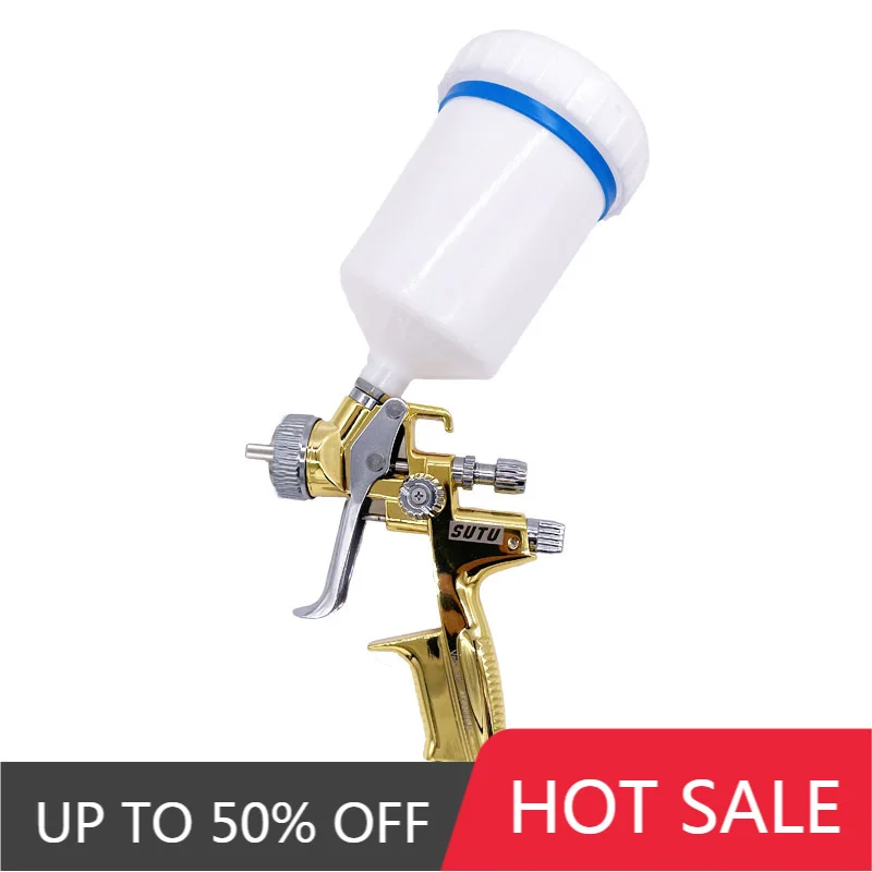 

SUTU Spray Guns 1.3MM Nozzle Paint Spray Gun High Atomization Air Tools Car/Furniture Oil Paint Repair Guns Painting Airbrush