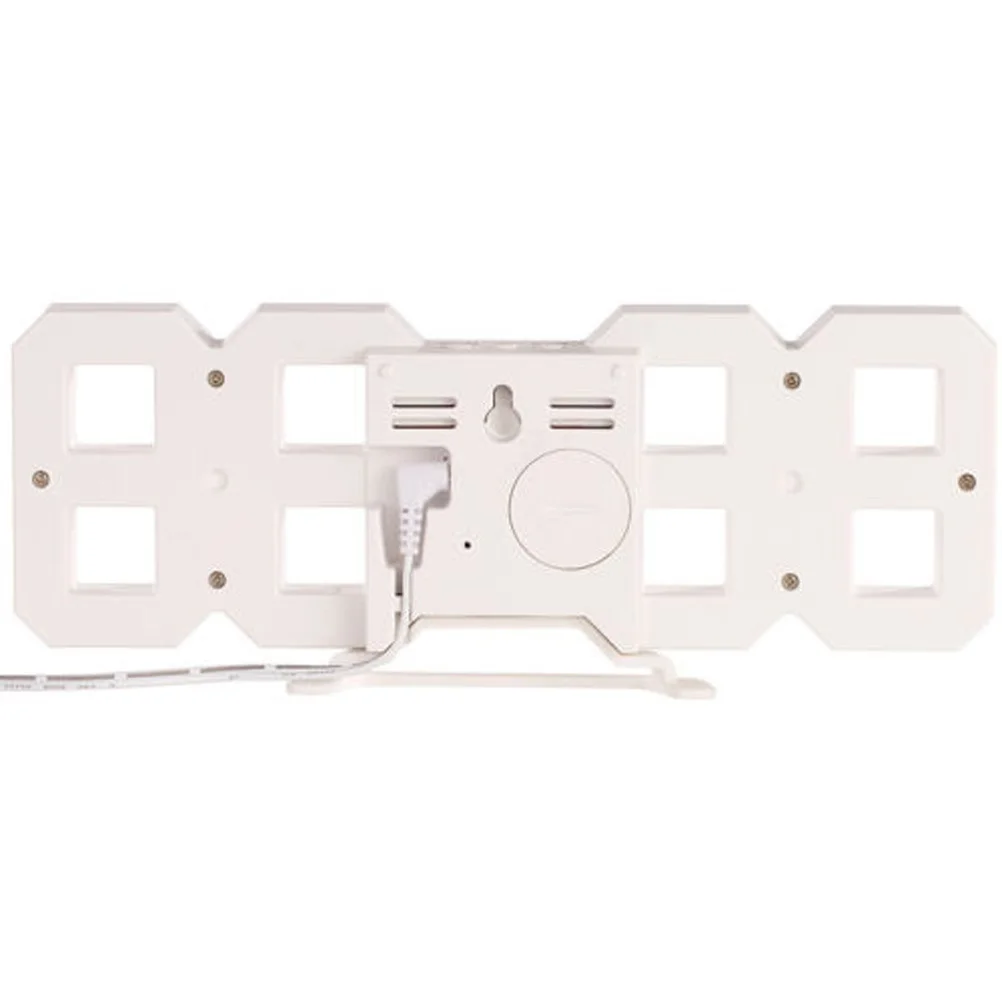 

3D LED Digital Wall Clock Modern Black Green Huge Numbers Brightness Easy Read Super Bright LED Clock Home Use