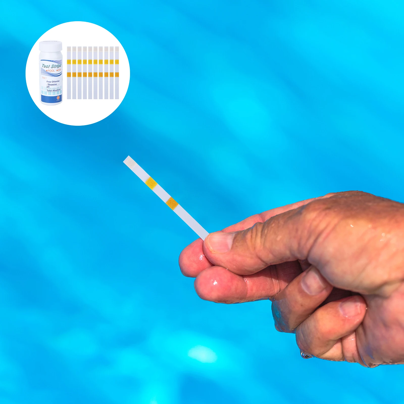 

50pcs PH Chemistry for -In-1 Tub Water Test Strip Aquarium Pool Reagent Strip Test Paper Spa Reliable Results
