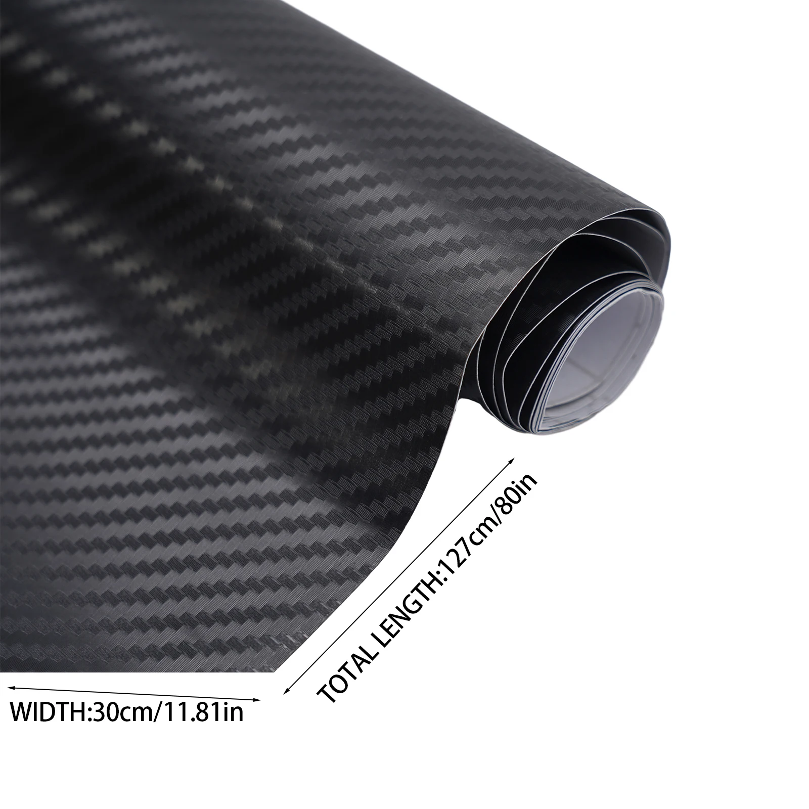 الشارات سيارة ملصق داخلي 3D ألياف الكربون نمط أسود داخلي استبدال الفينيل للماء التفاف عملي مفيد