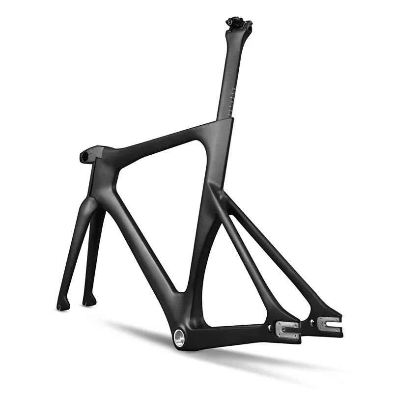 700C Carbon Bicycle Track Frame UD Matte Finish TRA01 100*12 142*12 Stem 75mm/95mm XS S M L Cycling Parts