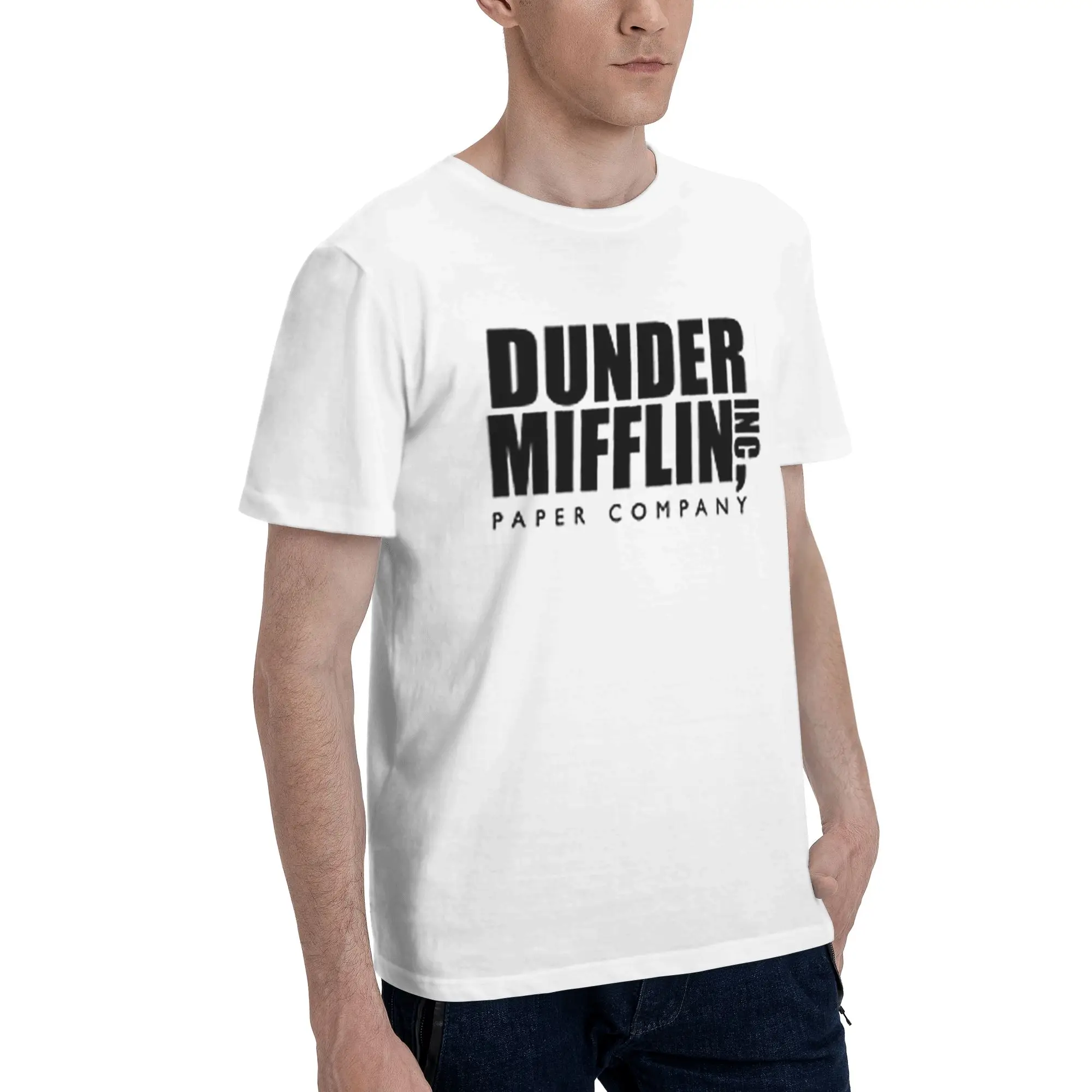 Dunder Mifflin Print T Shirts for Men Women  Pure Cotton  Tee Shirt Clothing