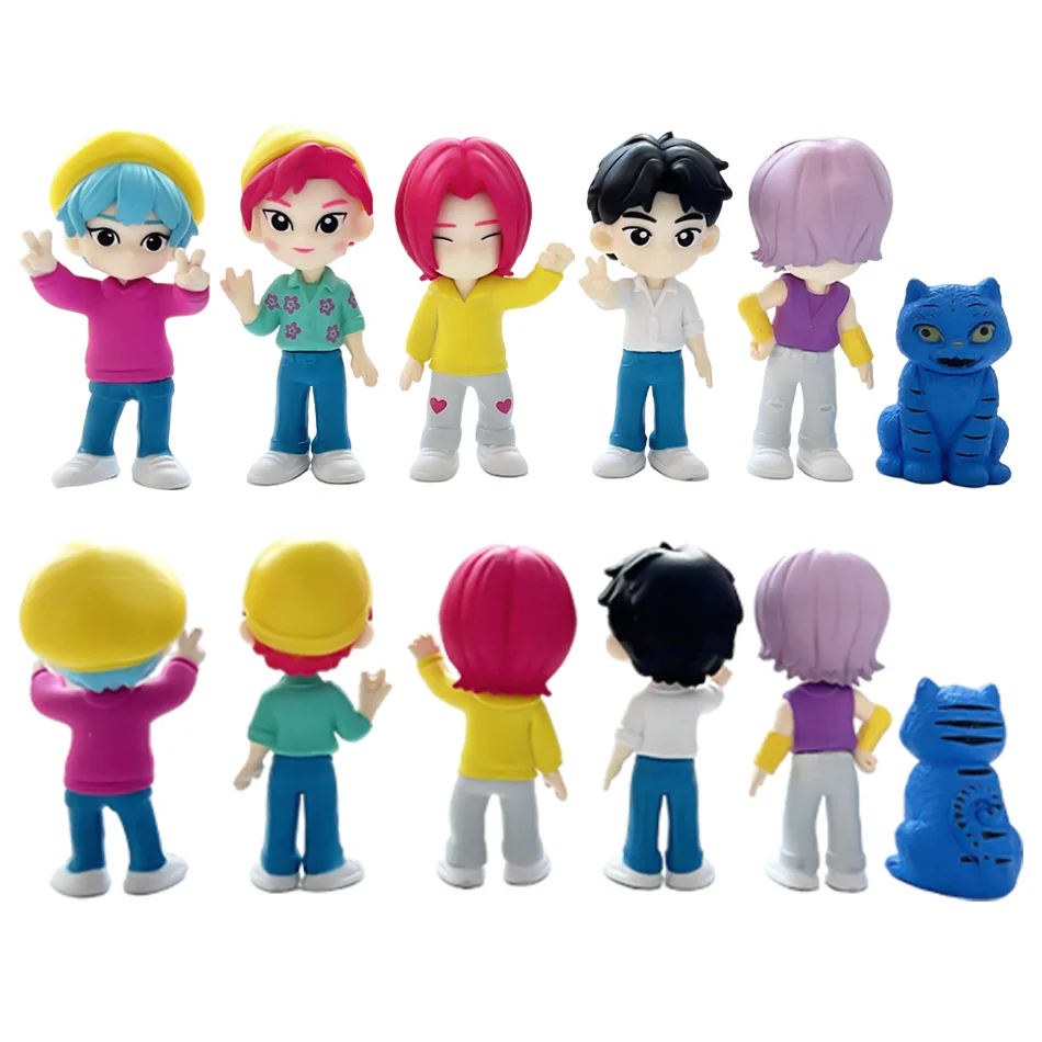 2025 novo em estoque caça monstro k-pop caça monstro modelo artesanal caixa cega na moda boneca decoração de mesa ornamento presente do festival