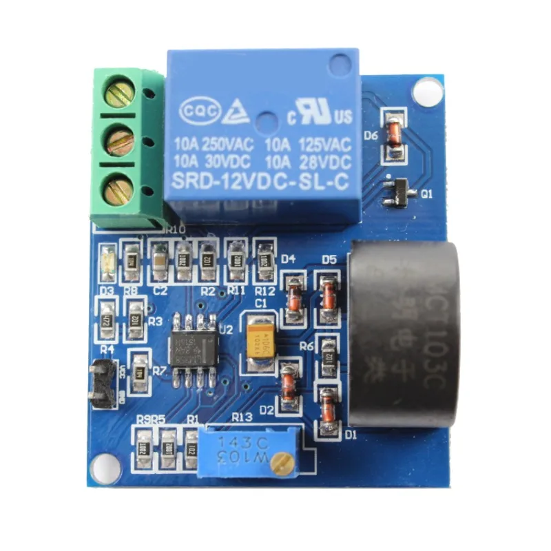 

5A Overcurrent Protection Sensor Module AC Current Detection Sensor 12V Relay SUNLEPHANT