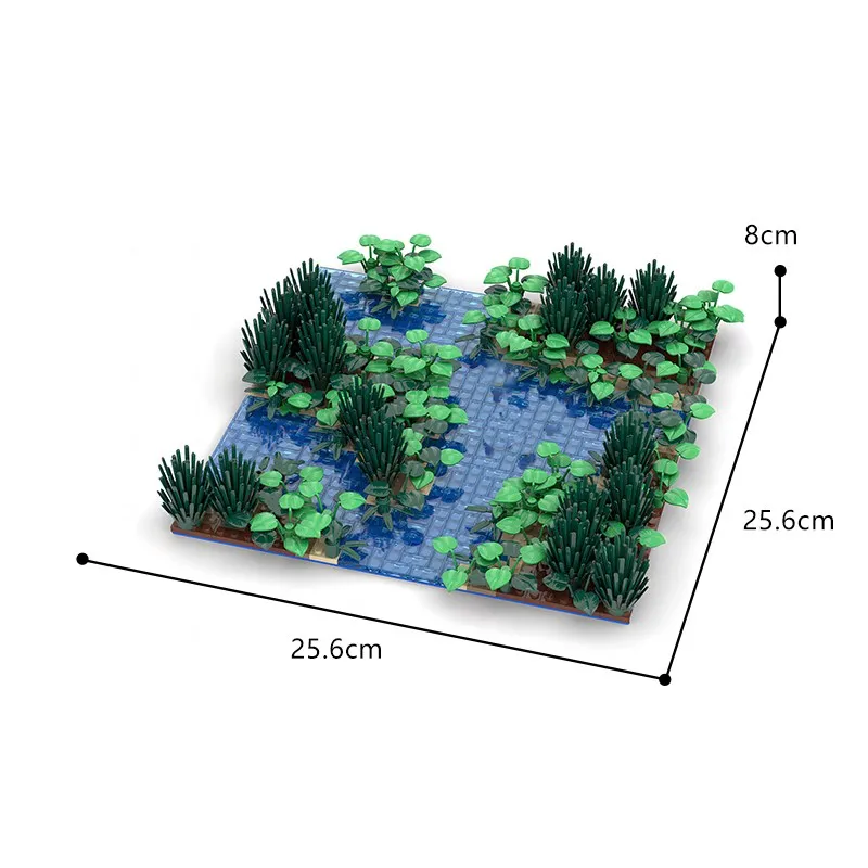 Buildmoc Creative Maple and Lake Forest Tree Rivers idee per paesaggi naturali MOC Building Blocks giocattoli per bambini regali per bambini