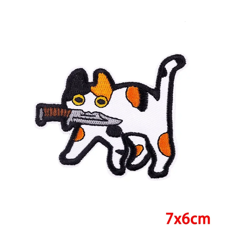 Iron On Patches for Clothes Squirrel Clothing Stickers Fabric Sewing Embroidered Patch Thermal Adhesive Applique Fusible Badges