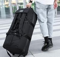 Men Wheeled Backpack Checked Bag Carry On Luggag Bag Foldable Home Movin Rolling Travel Luggage Bag Duffel Bag Men Lightweight