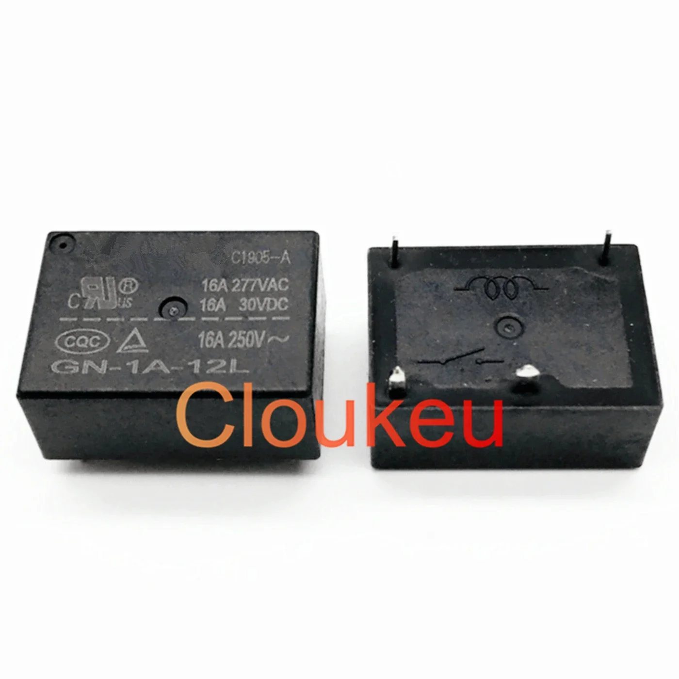 Relay GN-1A-5L 12L 24L 16A 4pin 5V 12V 24VDC HF7520