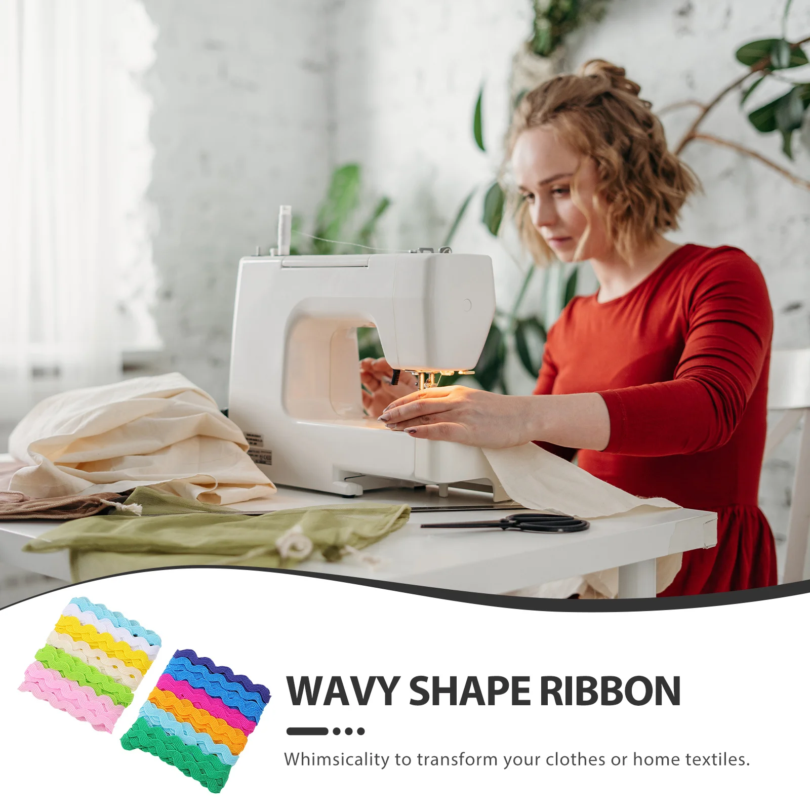 

2pcs 2 Rolls 8Mm S Shape Wavy Ribbon Fabric Lace 6 Colors For Diy Clothing Accessories Maternity Wear Sewing Craft Colored