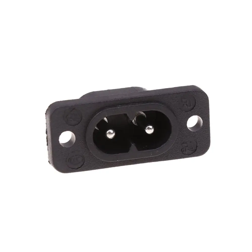 

20 PCS Durable Plastic 8-Shaped Plug Socket AC 2.5A Power Outlet Power Socket 250V Black Embedded Electric Connector Plug