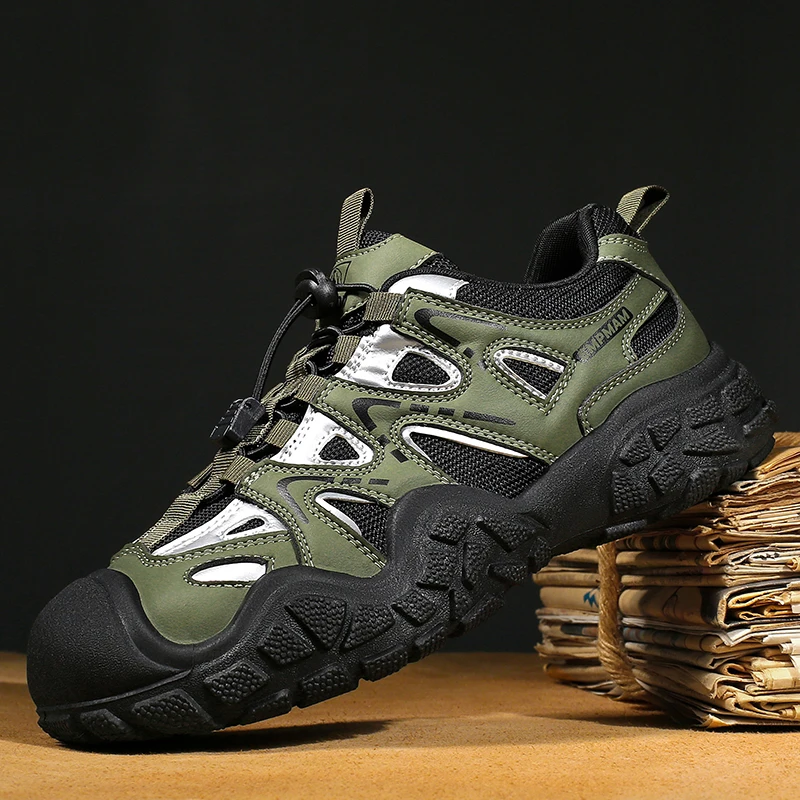 

New Men Outdoor Hiking Shoes Non-Slip Wear-Resistant Breathable Hiking Training Training Tactical Hunting Boots Men