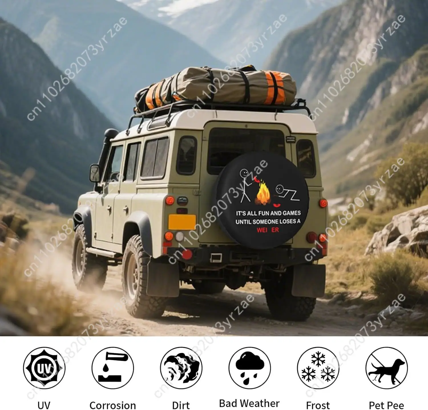 Camping Various Models Spare Car Tire Cover Sand Dust Prevention Protect Wind Rain Tire Cover Sturdy Durable Tire Covers