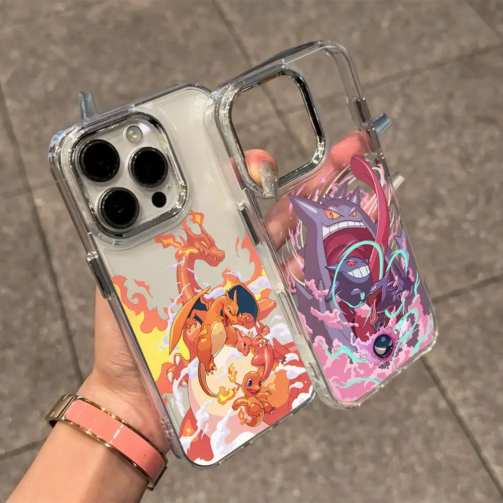 أنيمي جديد بوكيمون Gengar السنجاب قضية الهاتف آيفون 17 16e 16 15 14 13 12 11 برو ماكس 8 7 الهواء زائد غطاء ناعم شفاف #1