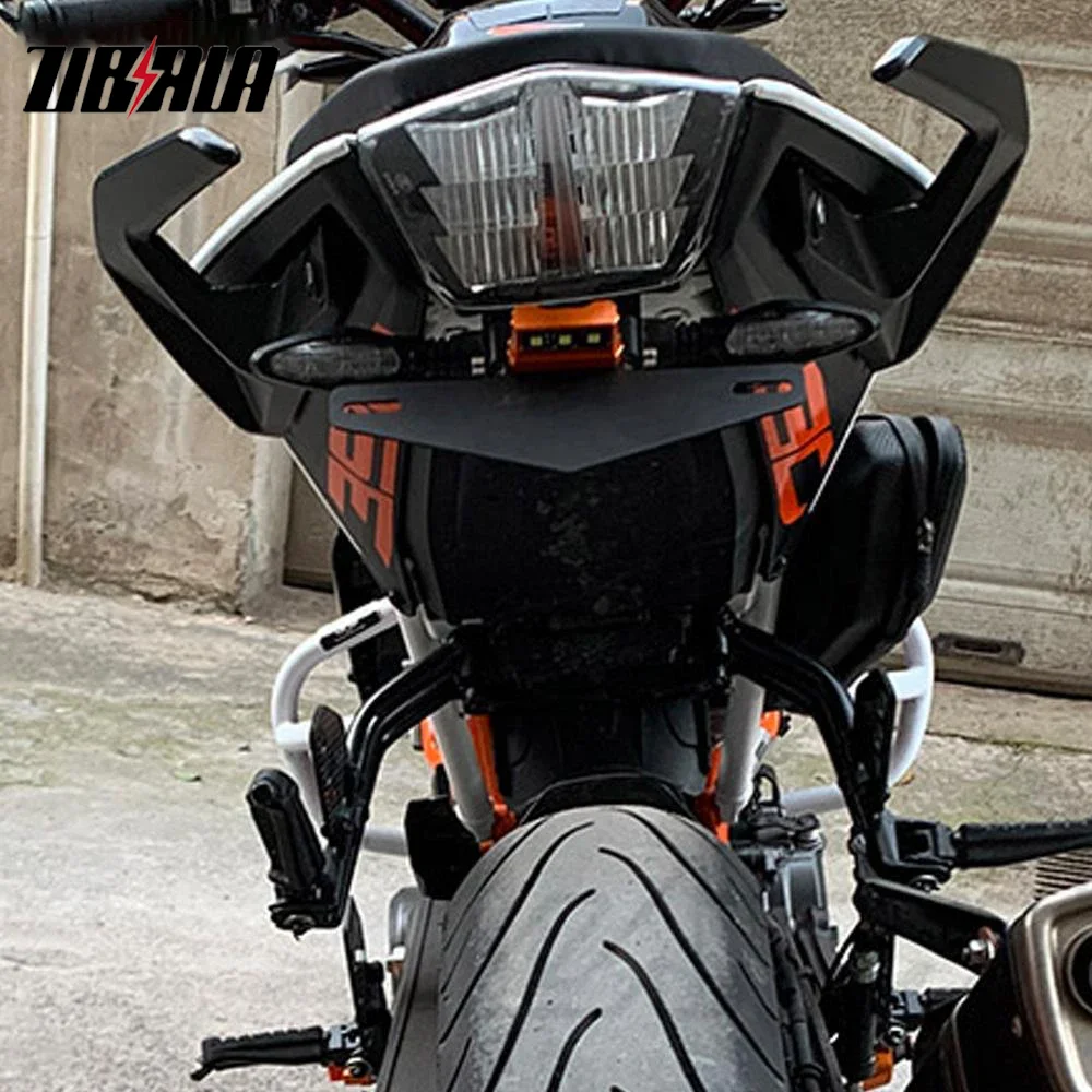 Motorcycle License Plate Bracket Holder For Duke 125/250/390 2017 2018 2019 2020 2021 250 Duke Tail Tidy License Plate Holder
