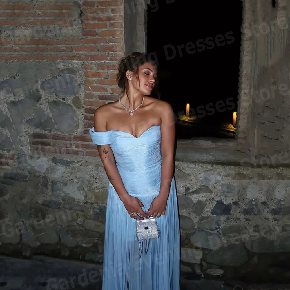 

Красивые женские вечерние платья трапециевидной формы с открытыми плечами и открытой спиной, платья для выпускного вечера, Vestidos Para Mujer, вечернее платье по индивидуальному заказу