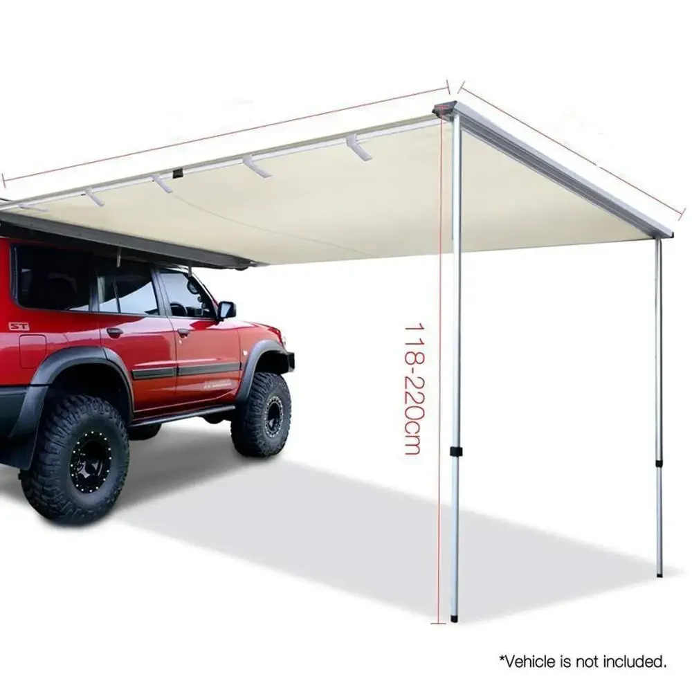 3X3M Car Awning Grey Caravan 4WD Ute Side Shade Roof Rack Camping Cover Tent