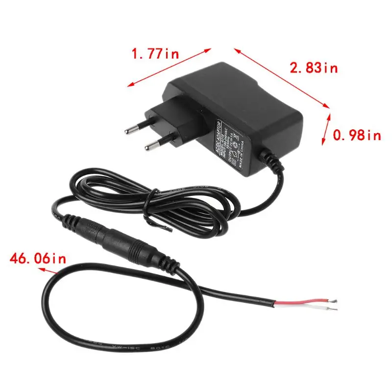 5.5x2.1mm AC 100-240V to DC 3V 1A Power Adapter, EU/US Plug, Universal Charger, Drop Shipping Available