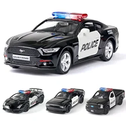 MaKeda1:36 Dodge Ford Mustang F150 Pickup Police Model Auto Pull Back Gift