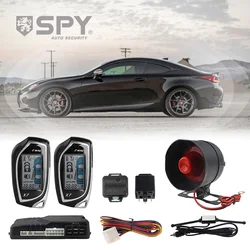 SPY Two Way LCD Car Alarm System Remote Smart Start Engine Keyless Entry