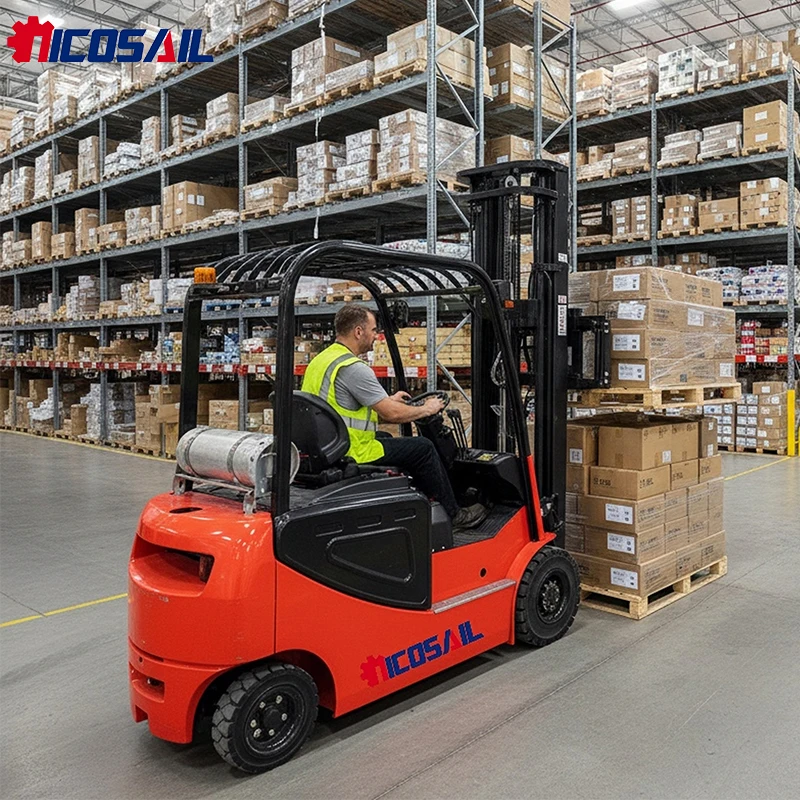 3 Ton Electric Forklift Easy Operation for Warehouse Stacking and Loading