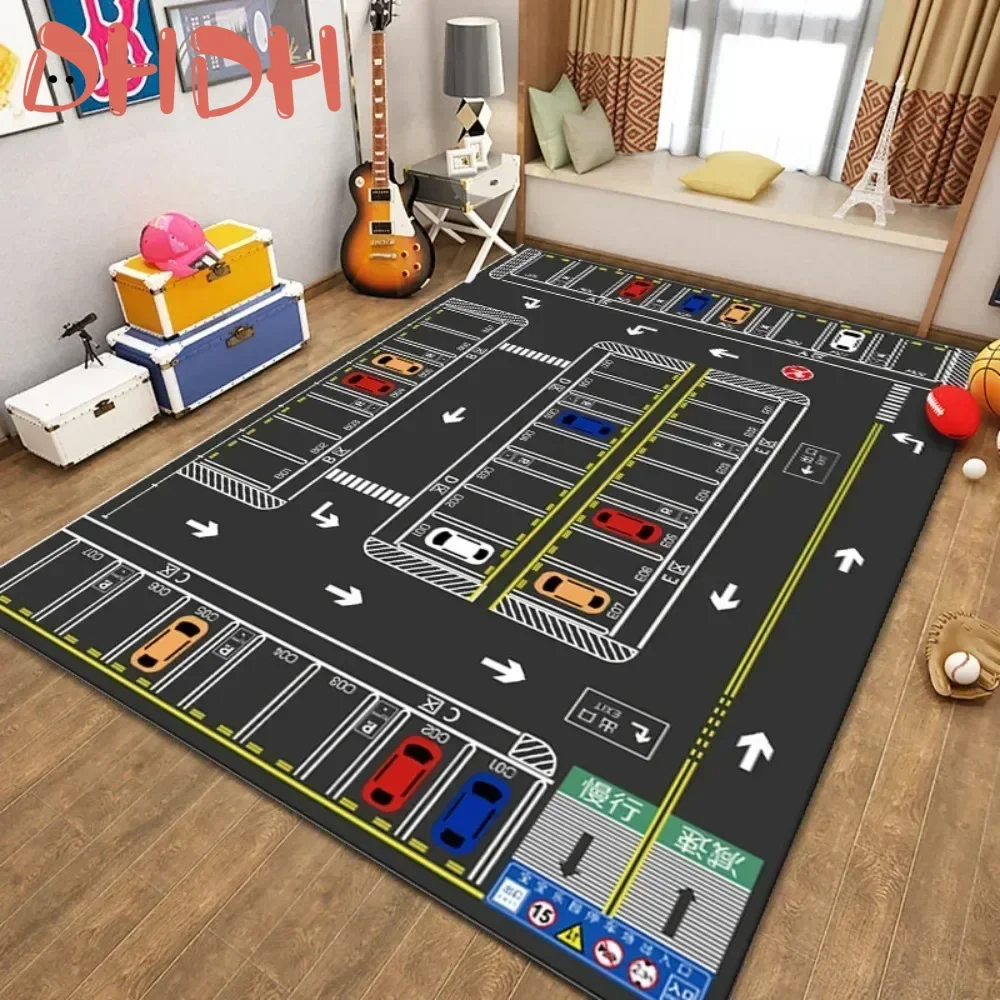 Carpet Activities for Baby Play Mat Game Carpet for Baby Farm Road Portable Map Baby Educational Rugs