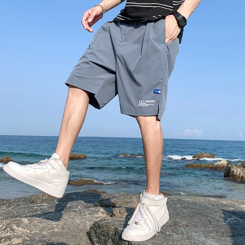 2024  Men's clothing M-4XL Loose Shorts Capris Breathable Casual Sports Pants