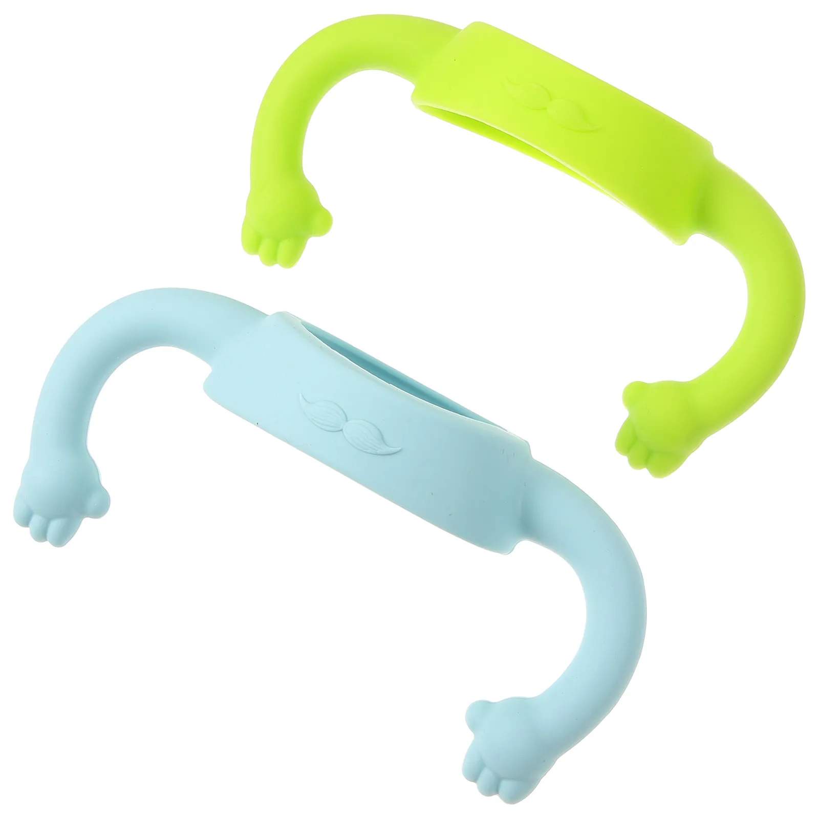

2Pcs Baby Bottle Handles Wide-Neck Silicone Soft Ergonomic Non-Slip Infant Bottle Handle for Toddler Feeding Drinking Grip