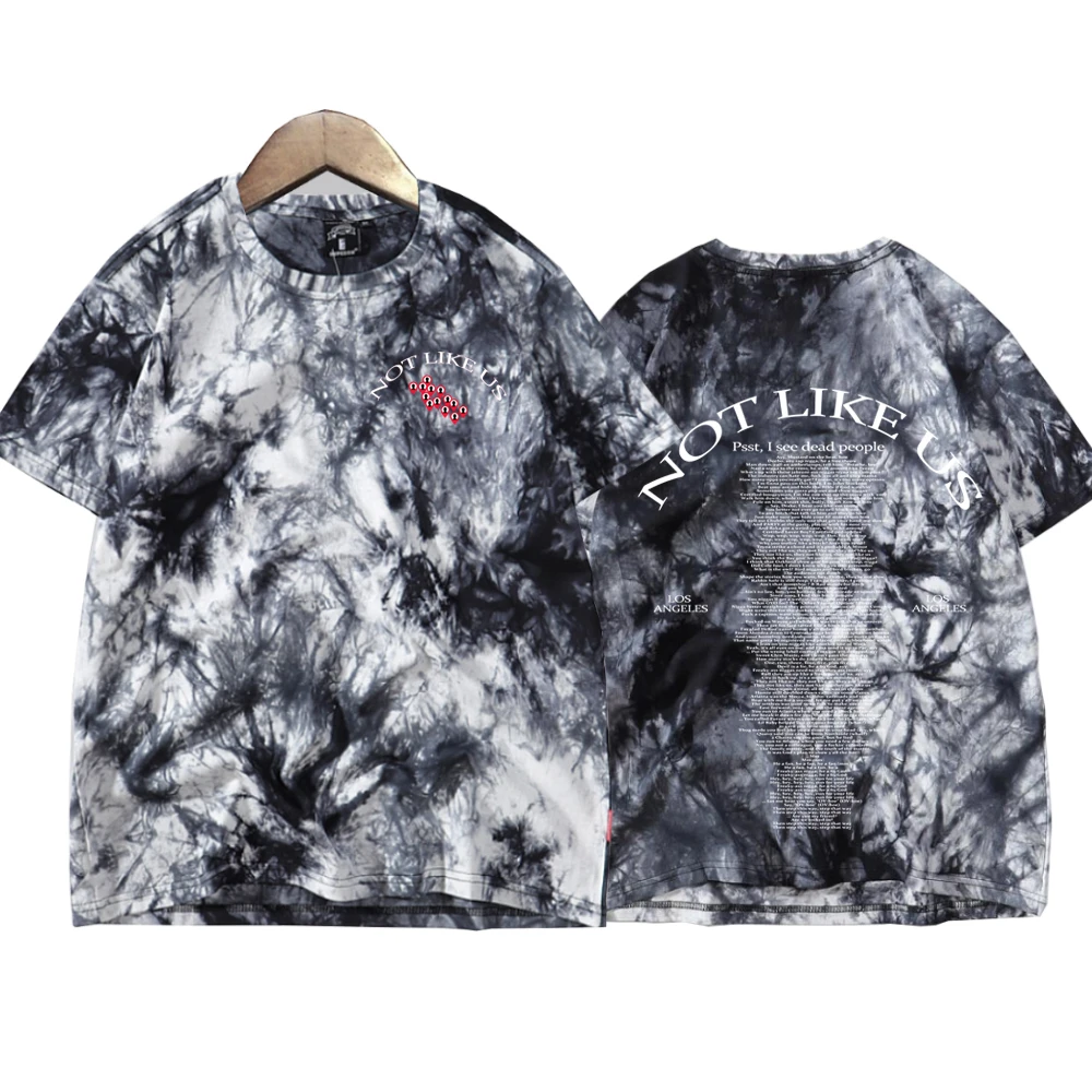 Camisetas Tie Dye de Kendrick Lamar para mujer, ropa Harajuku, camisetas para mujer