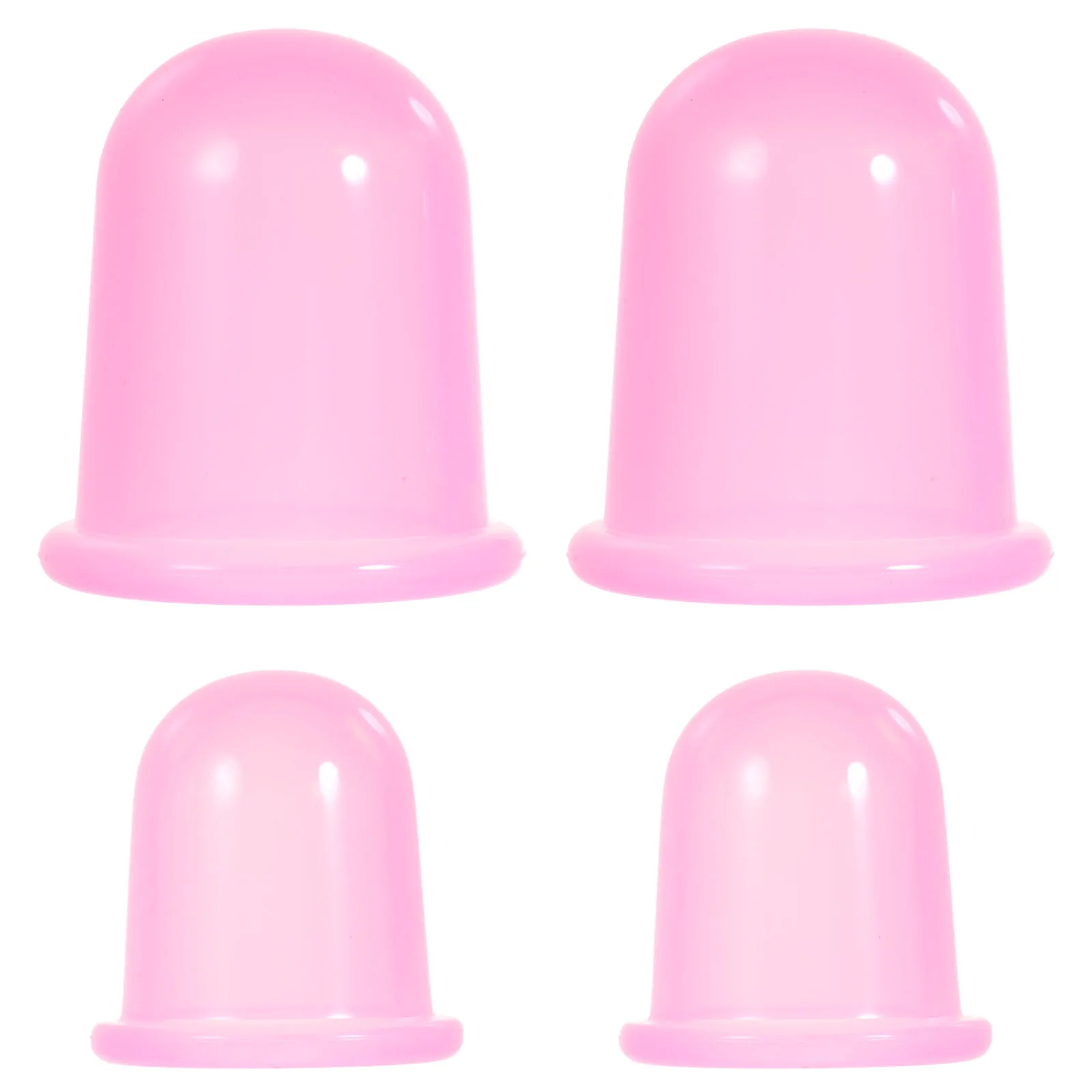 

4pcs Silicone Cupping Massage Cups Blue 1 2 Number Each Portable Suction Massager for Body Muscle Relaxation Anti
