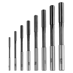 Machine Reamer Set, 8 Pcs HHS H8 Straight Shank Machine Chucking Reamer Milling Cutter, 3/4/5/6/7/8/9/10Mm