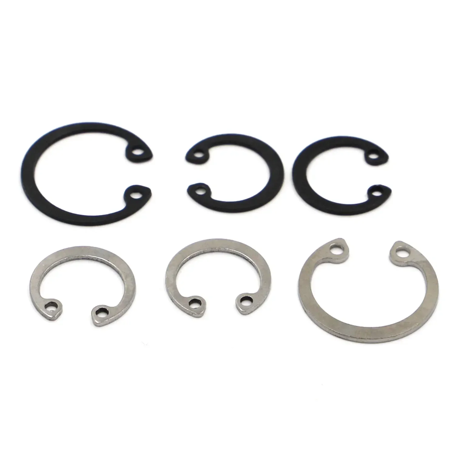 GB893 M8-30 C Type internal Circlip Retaining Rings for Hole Stainless Steel Black Carbon Steel Circlip Snap Rings DIN472