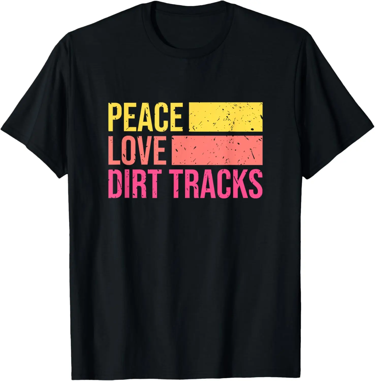 

Peace Love Dirt Tracks — футболка в стиле ретро для гонок по бездорожью
