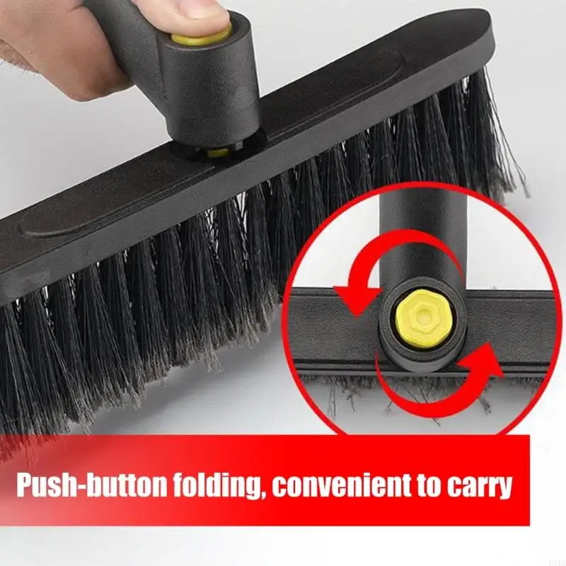 قابلة للتمديد سيارة الثلوج مكشطة إزالة 34 بوصة تصغير قضيب ثلاث وظائف الجليد المروحية مقاومة للخدش السيارات التبعي D7YA