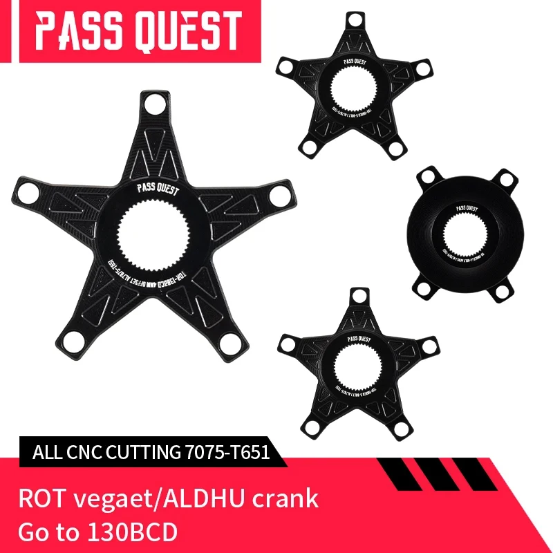 

PASS QUEST -chainrings Spider Adapter Narrow For Rotor REX 3D+ 3DF VEGAST/ALDHU 110BCD and 130BCD