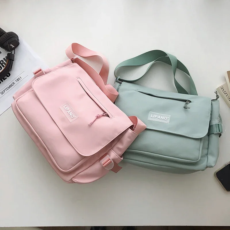Harajuku Cool Crossbody Bags Women and Men Unisex Nylon Bag School Bags For Teenage Girls Shoulder Bag Messenger Bag Bolso Mujer