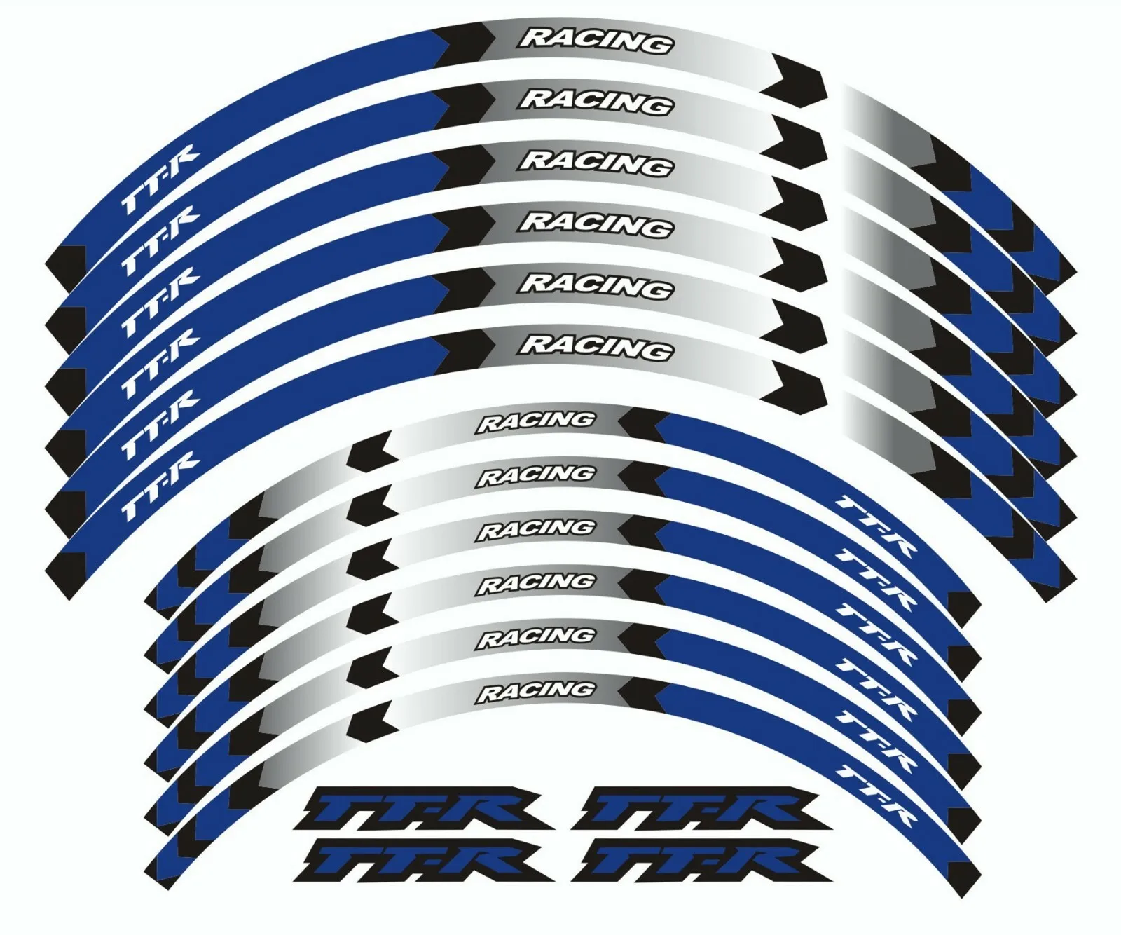 

Motorcycle Accessories Reflective Decals Stripes FOR YAMAHA TT-R 230 2011-2021 TTR 250 99-2006 "21 "18 RIM WHEEL STICKERS