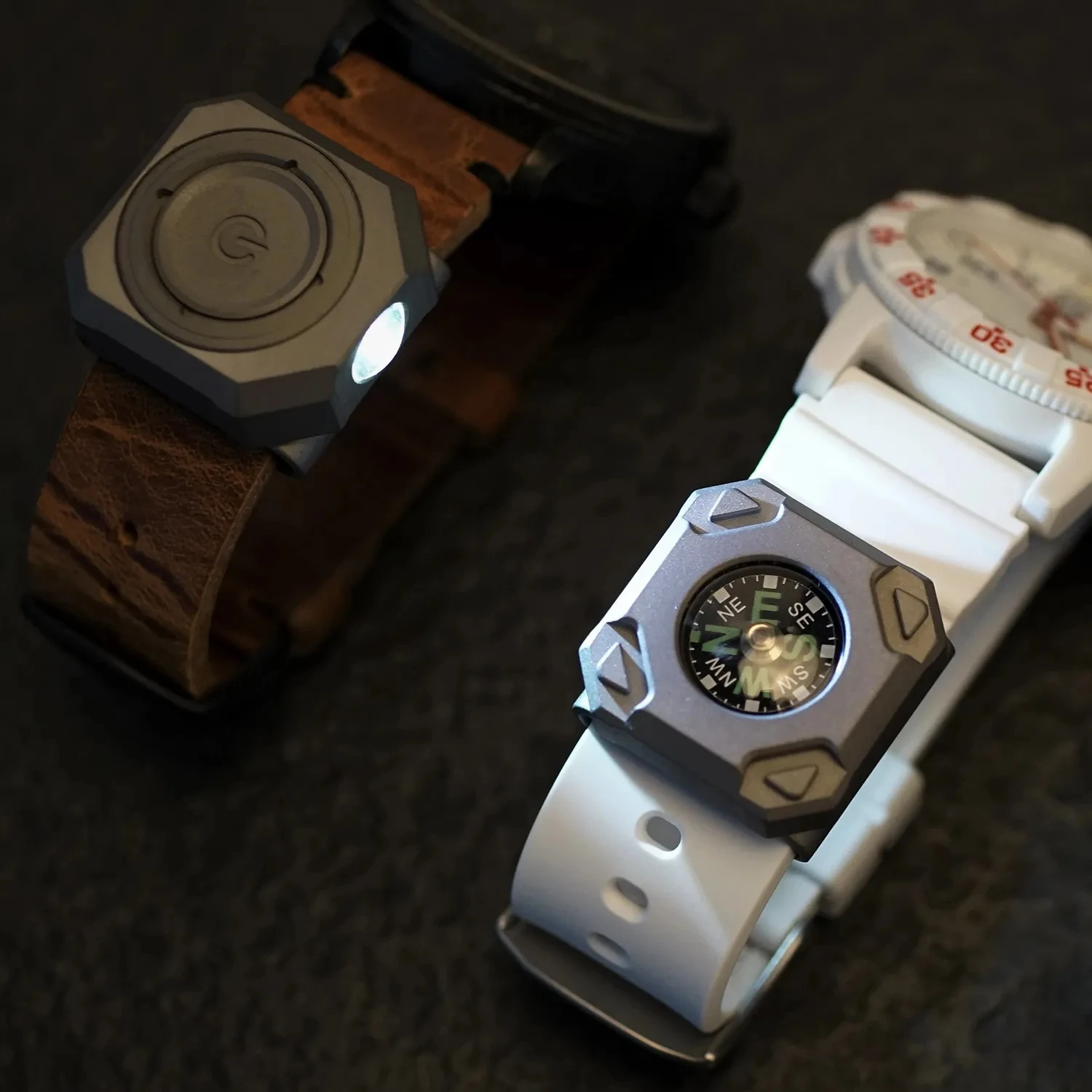 Watchband Light And Watchband Compass MecArmy CPLU CPW  Titanium Watch parts For outdoor sport