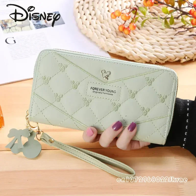 Disney Mickey Women\'s Wallet Fashion High Quality Simple Zipper Long Handbag Multi-functional Multi-card Storage Zero Wallet