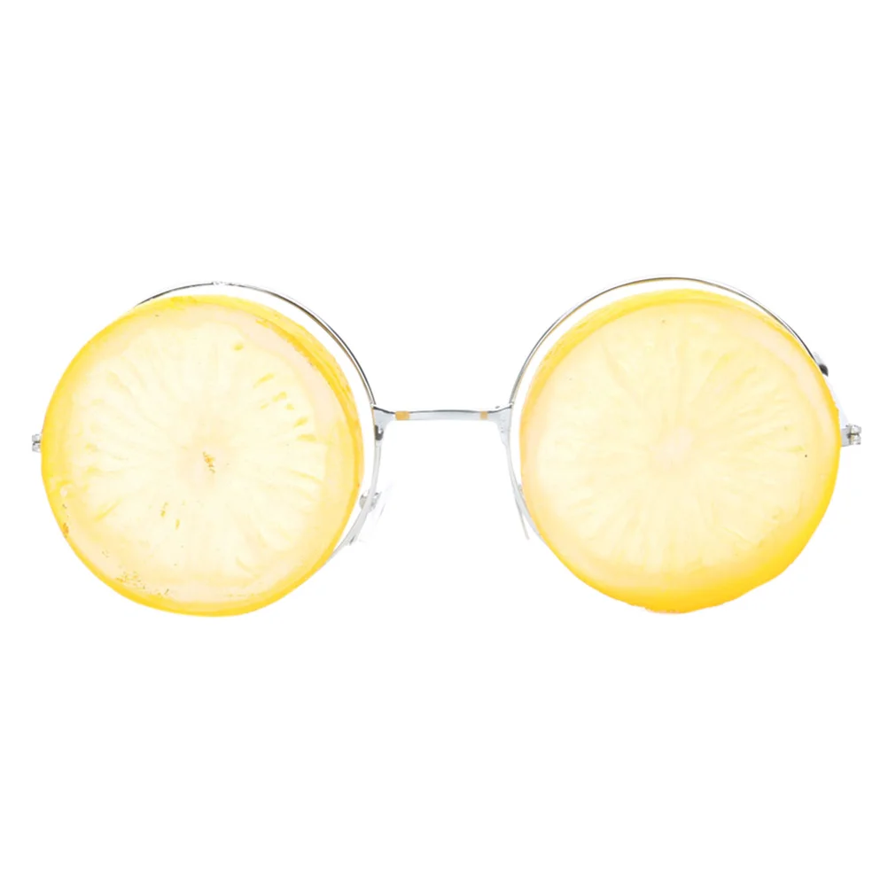 

Yellow Lemon Eyeglasses Funny Glasses For Dance Party Makeup Masquerade Lightweight Beach Hawaii Gather Bright Costume