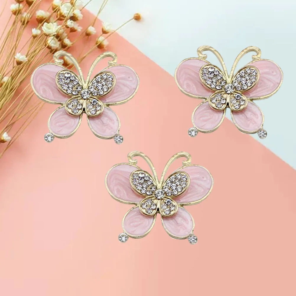 3 قطعة جراب هاتف الحفر ملصق سبائك الوردي DIY مجوهرات الإكسسوار الإبداعية شكل تصميم حجر الراين الديكور لحالة الهاتف المحمول