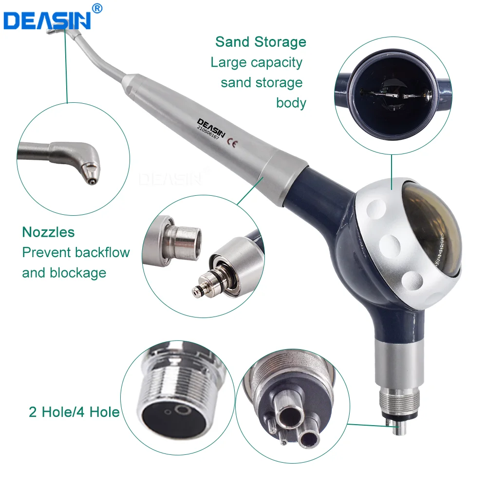 Sistema de pulido de aire Intraoral para clínica Dental, herramienta de dentista con conexión M4/B2, chorro de Prophy, higiene antisucción, pulidor de piezas de mano