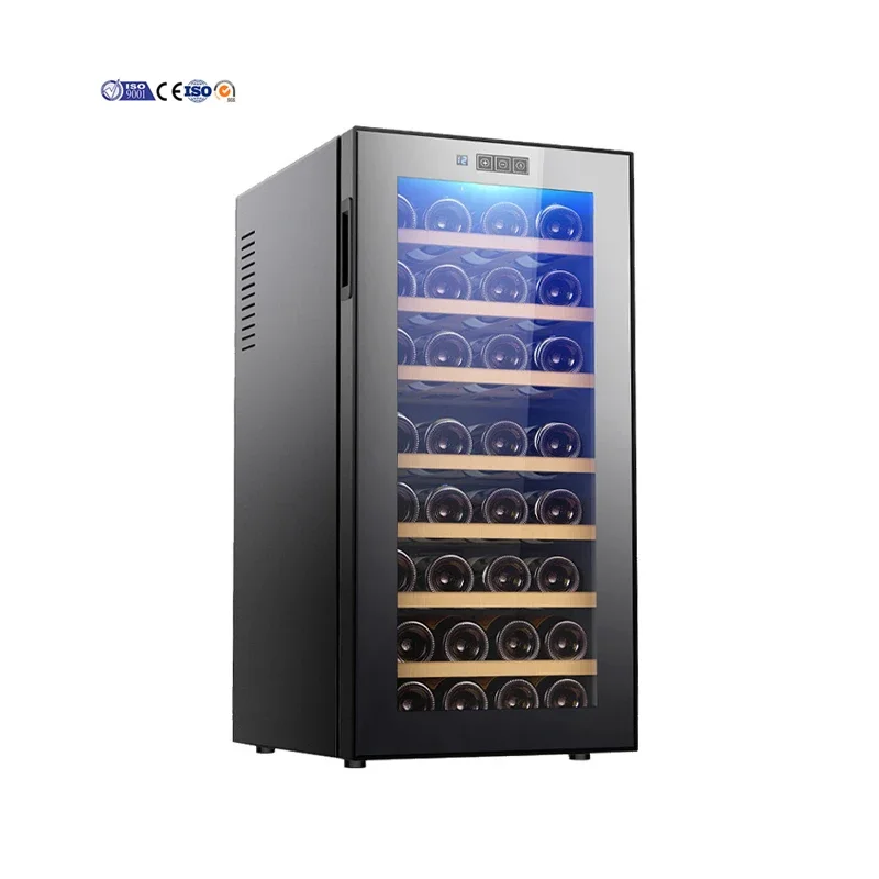 Wine Display Cooler 78L 32 Bottles Wine Refrigerator Cabinet Fridge Luxury Wine Cabinets